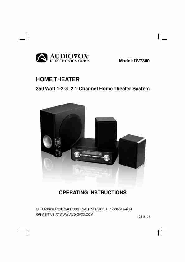 Audiovox Home Theater System DV 7300-page_pdf